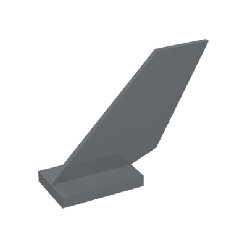 Staart Vliegtuig 6x2x3.67 Dark Bluish Gray